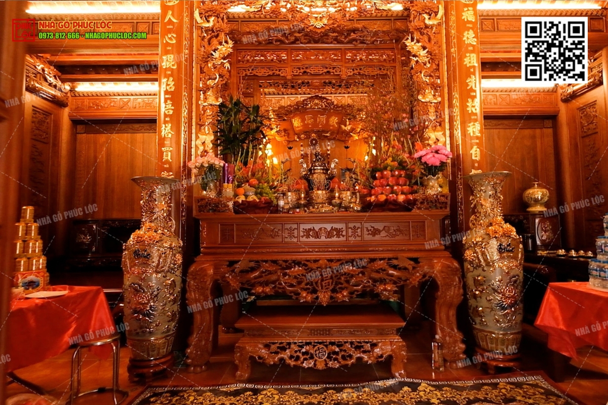 Cách trang trí bàn thờ gia tiên chuẩn truyền thống