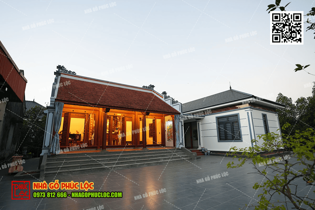 chi phí làm nhà gỗ 3 gian trọn gói